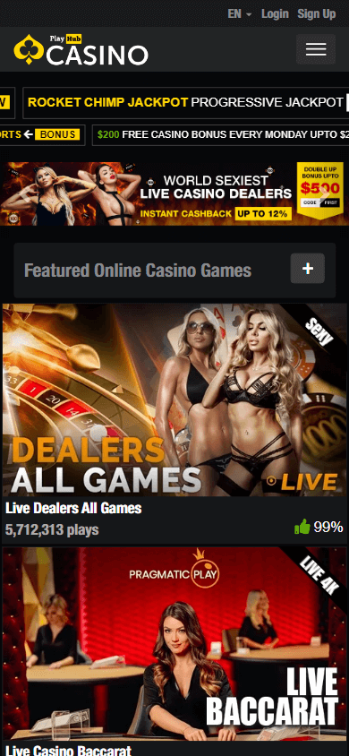 Playhub Casino Mobile screenshot